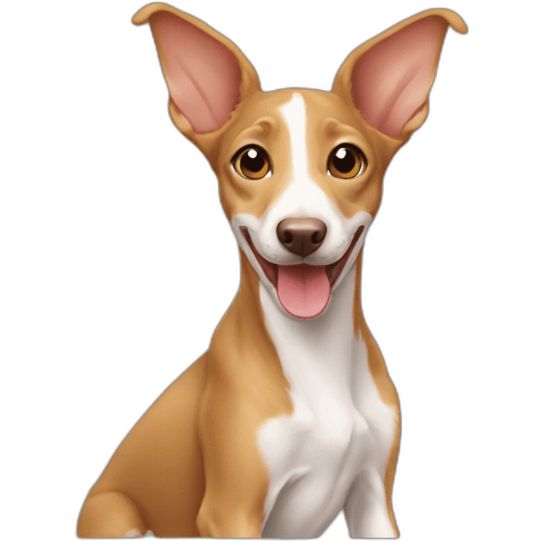 Podenco puppy smiling emoji