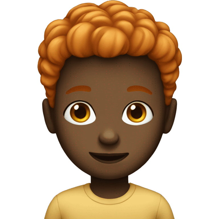 ginger boy black girl emoji