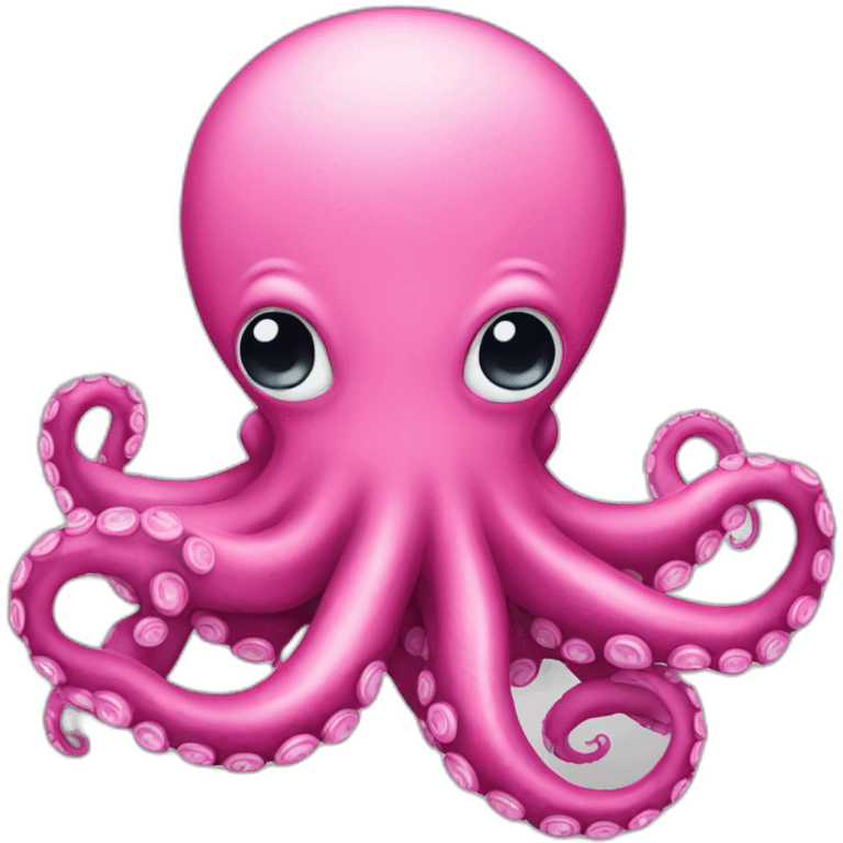 Pink octopus emoji