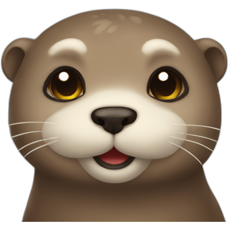 cute lie otter emoji