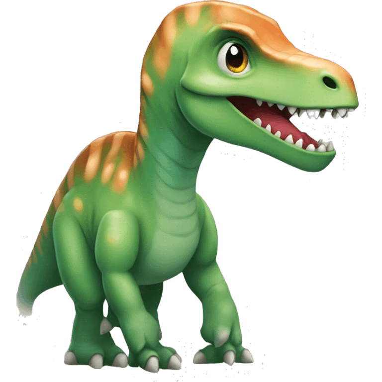 informatic dinosaur with pareo emoji