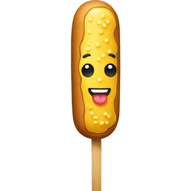 corn dog on a stick emoji