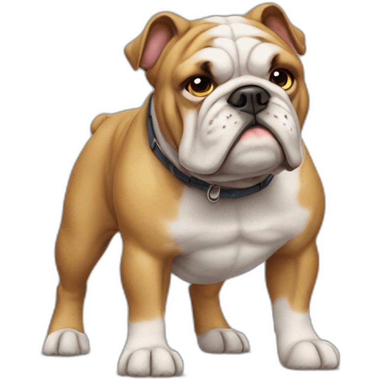 Dog Bulldog full-height emoji