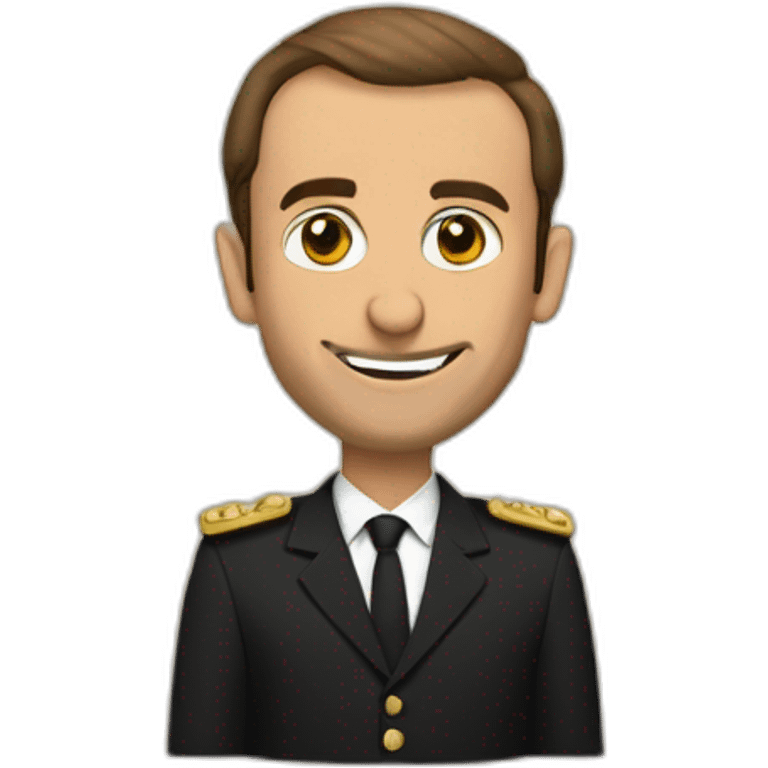 Macron sur arabe emoji