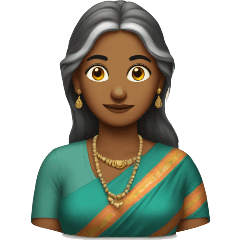 indian mother - With long not well done hair emoji