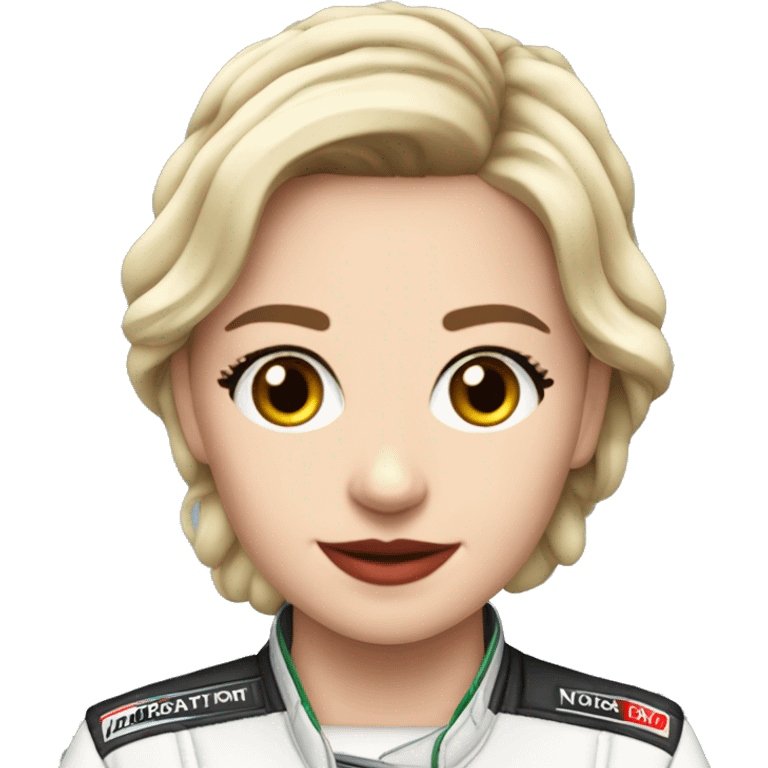 Fan-girl F1 McLaren noirnette emoji