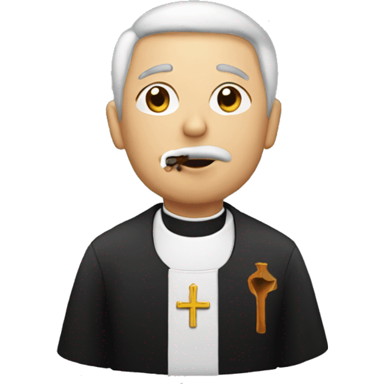 priest smoking emoji