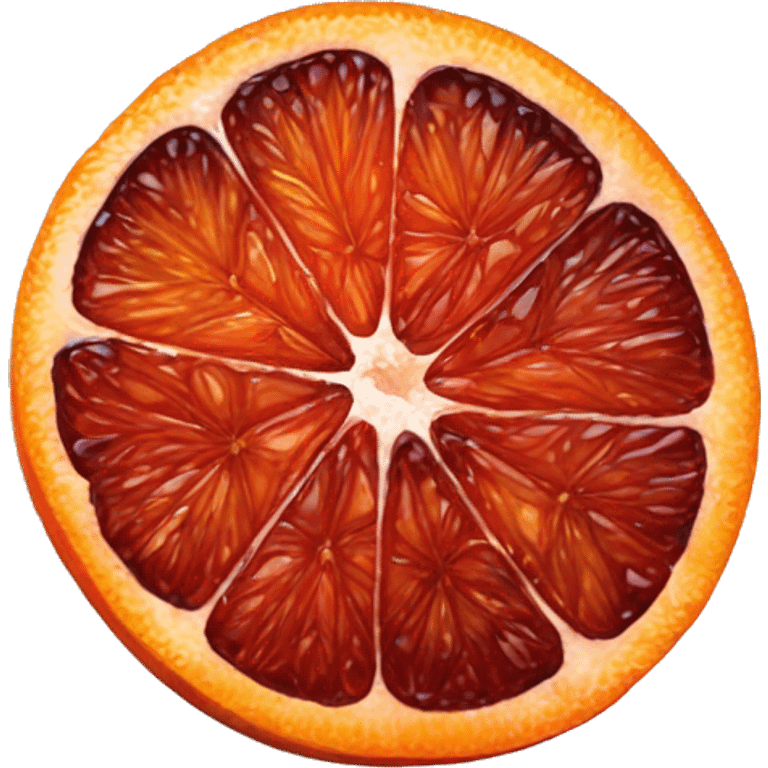 Blood orange slice  emoji