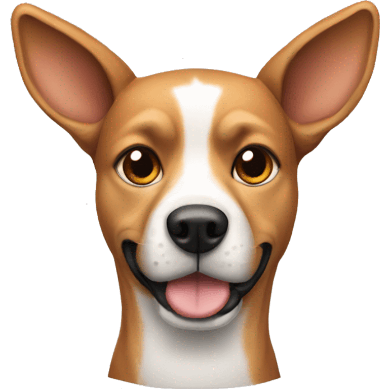 dog with deer ears emoji