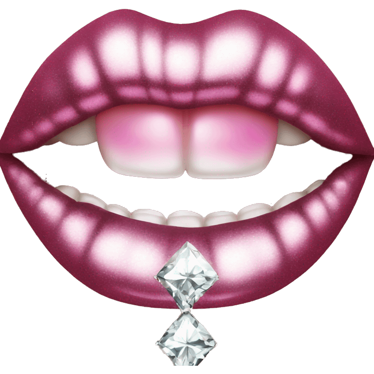 Glittering Lip Jewel emoji