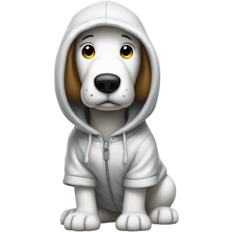 snoopy with hoodie emoji