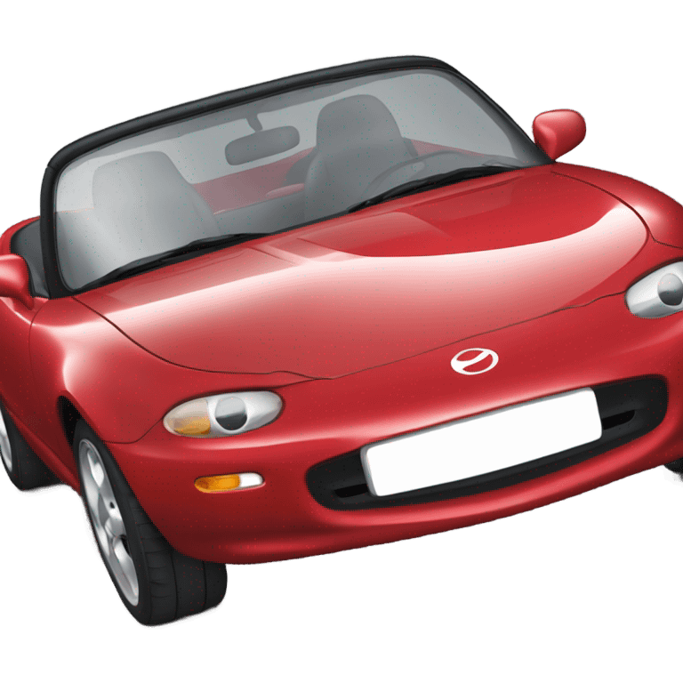 red 1990 miata  emoji