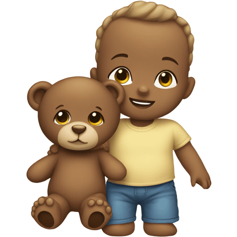 baby and teddy emoji