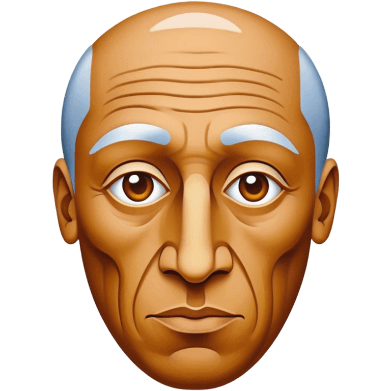 Cinematic Realistic Pablo Picasso Portrait Emoji, depicted as a visionary artist with abstract expressive features and a creative aura, rendered with rich textures and dynamic artistic lighting that captures his revolutionary spirit. emoji