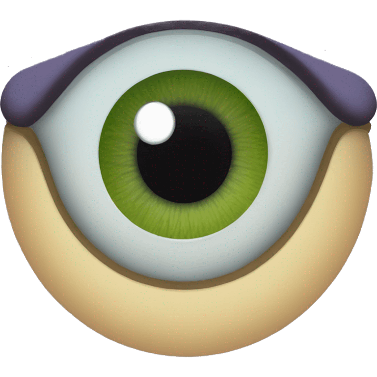 Lagartija ojos y frente grande emoji