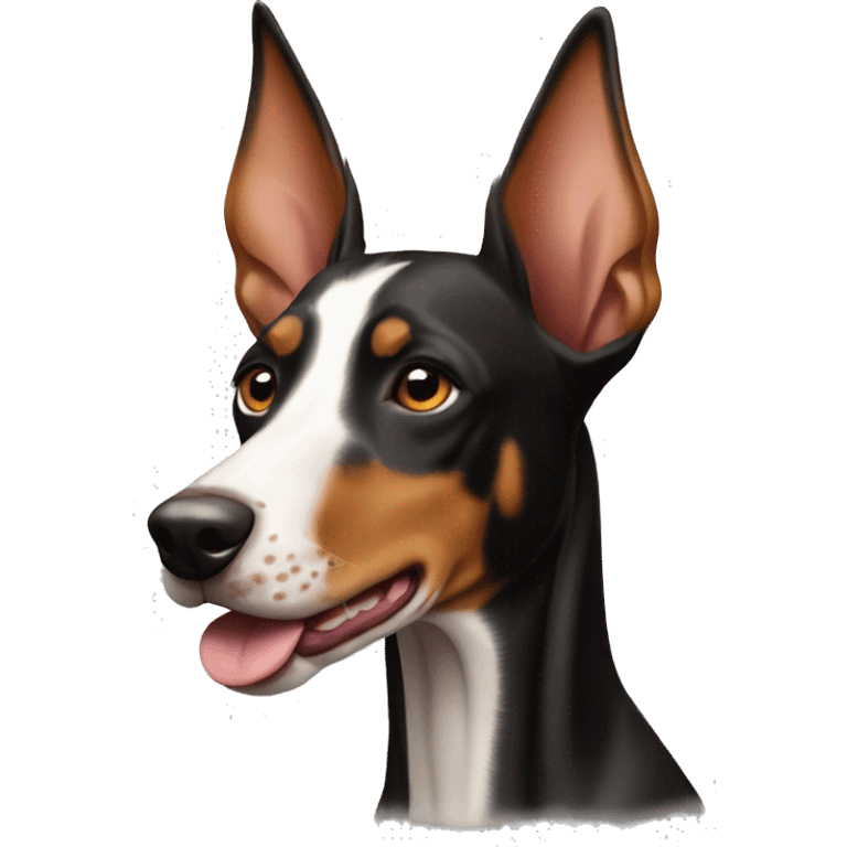 A dobermann Podenco dog mix  emoji