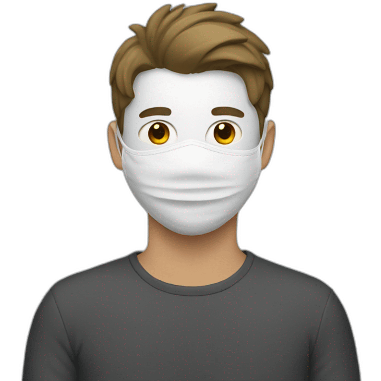 Guy with a white mask emoji