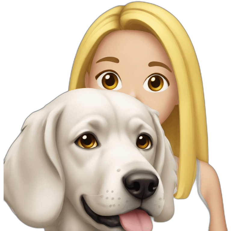 Girl With Dog Snapchat Filter emoji