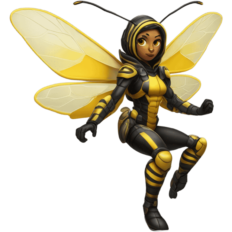 Female bee soldier  emoji