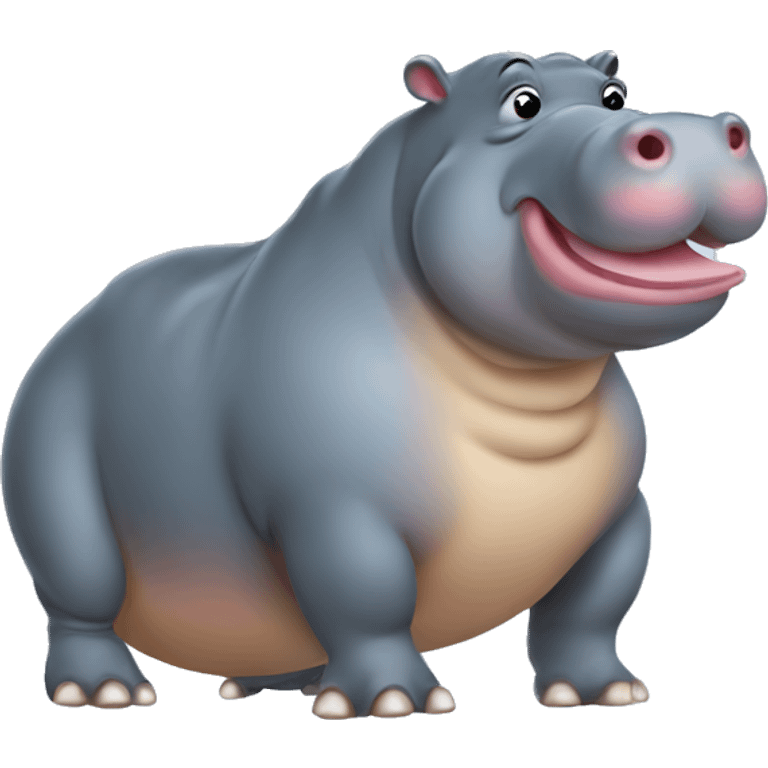 Fat Hippopotamus  emoji