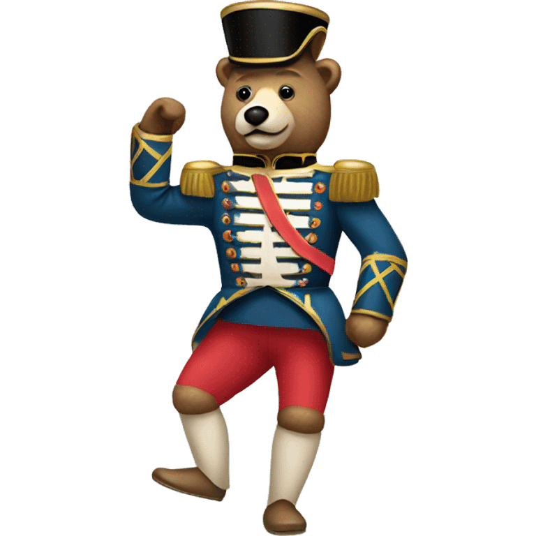 Nutcracker Bear marching emoji