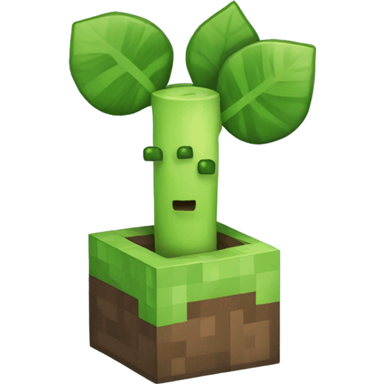 minecraft style sprout emoji