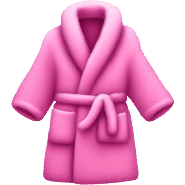 Pink fuzzy robe emoji