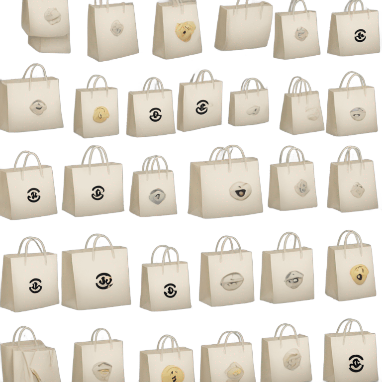 Chanel shopping bags emoji