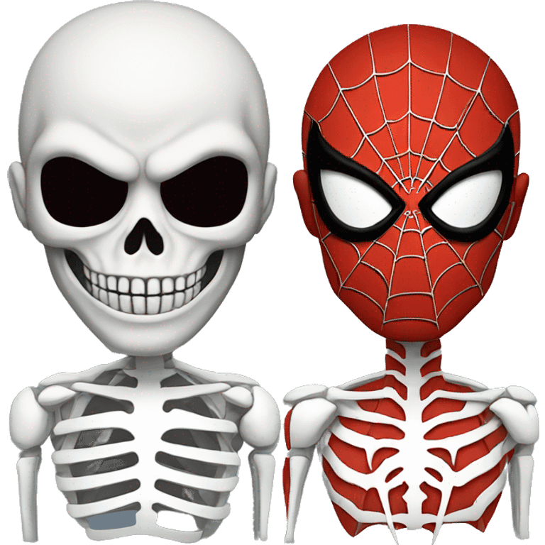 spiderman+skeleton emoji