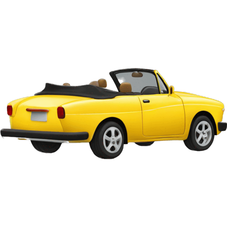 Yellow cabrio  emoji