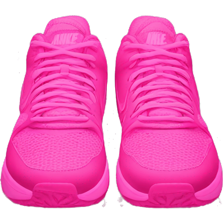 Nike Shoes in neon pink emoji