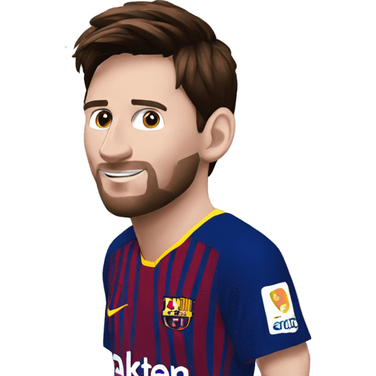 Messi Barcelone chut emoji