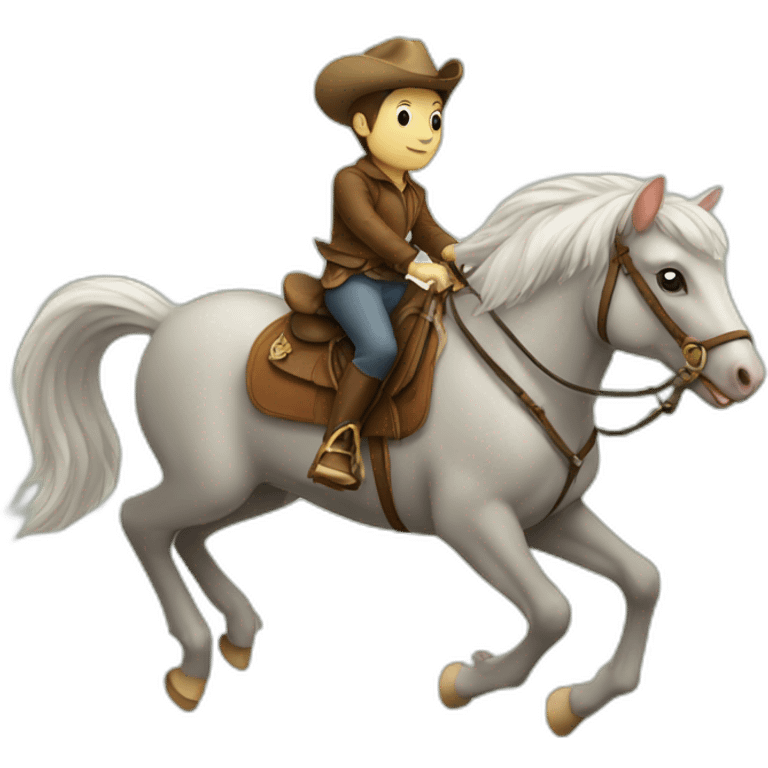 mouse riding horse emoji