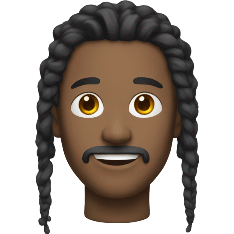 A man with dread and braces  emoji