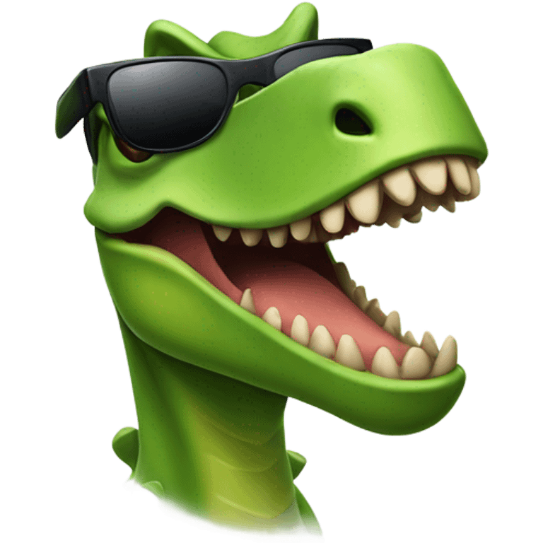 Dinosaur wearing sunglasses  emoji