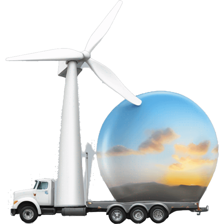 wind turbine on trailer emoji