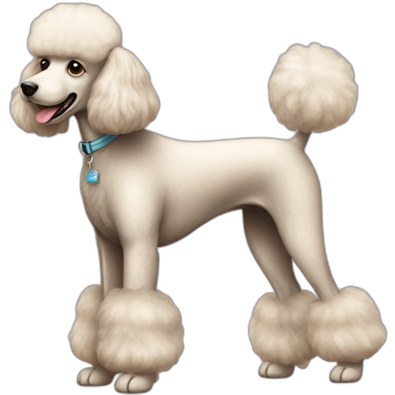 Dog Standart Poodle full-height emoji