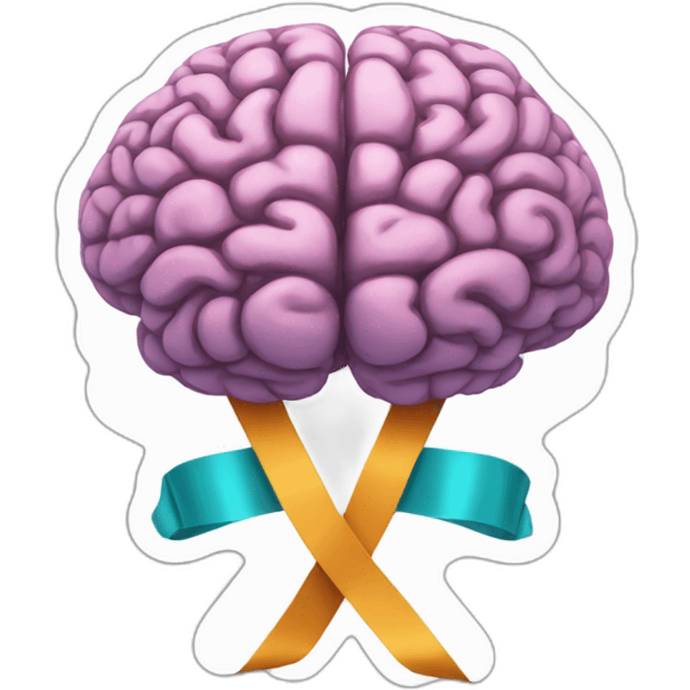 Brain ribbon emoji