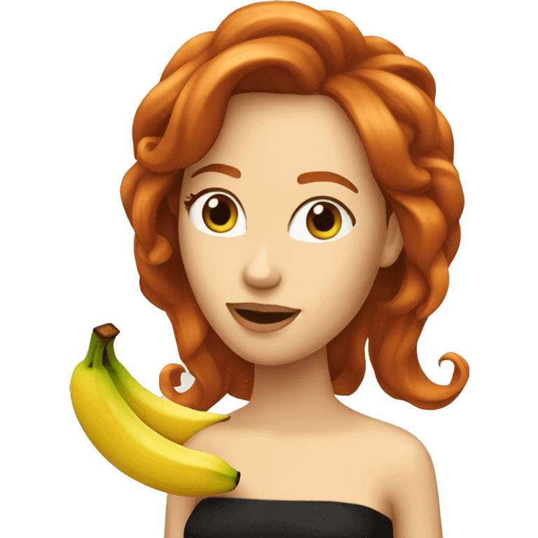 Chanteuse rousse micro banane emoji