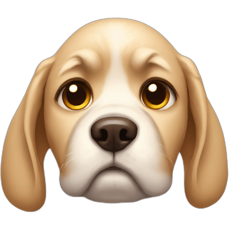 Sad dog emoji