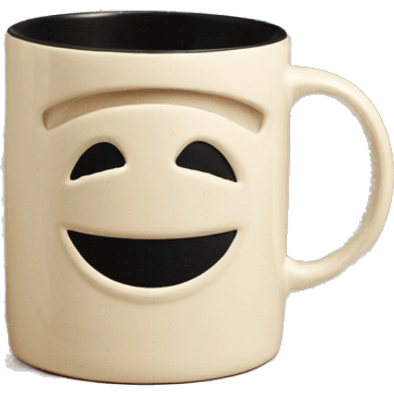 Chanel logo mug beige emoji