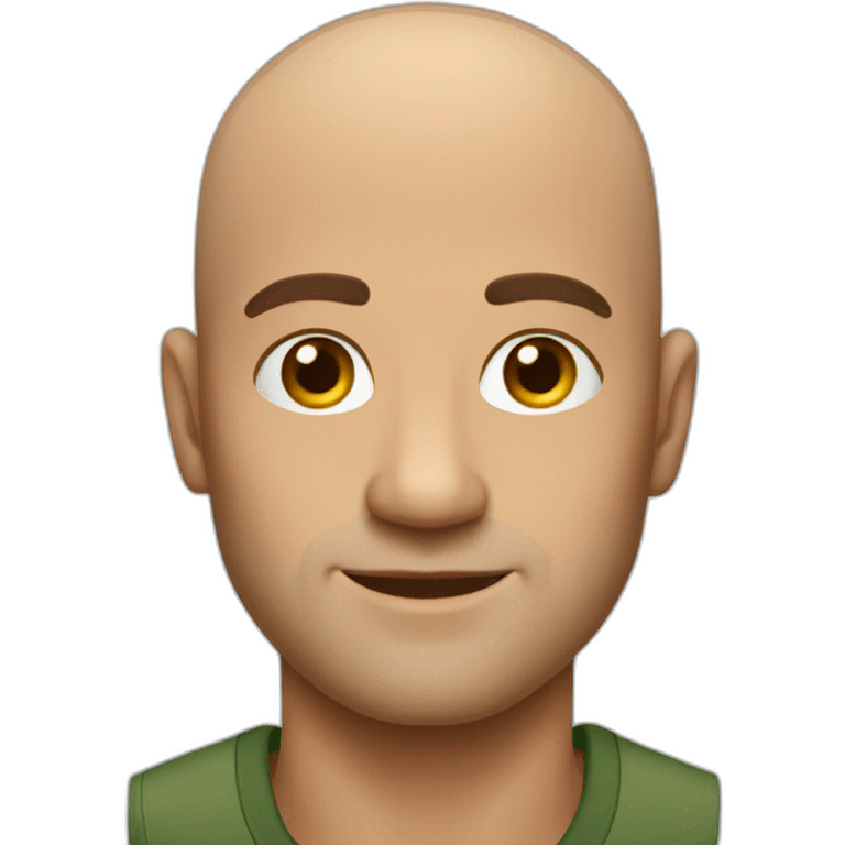 bald handsome man emoji