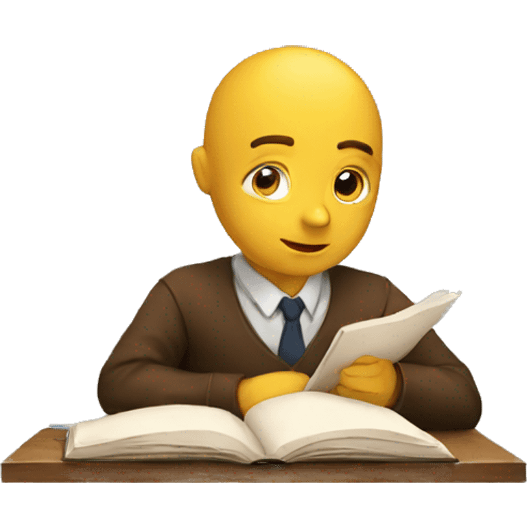 Man studying  emoji