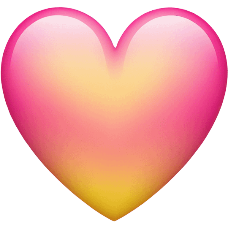 Pink and yellow heart emoji