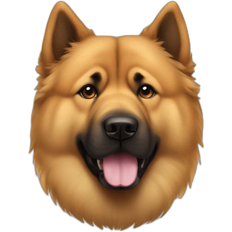 Chow chow and German shepherd mutt  emoji