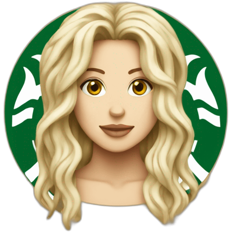 Starbucks logo looks like shakira emoji