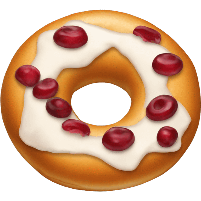 Cranberry bagel  emoji