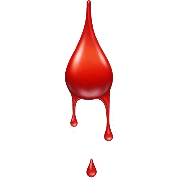 Red Water Drip emoji