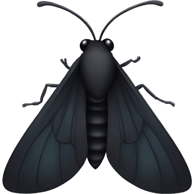 black moth emoji