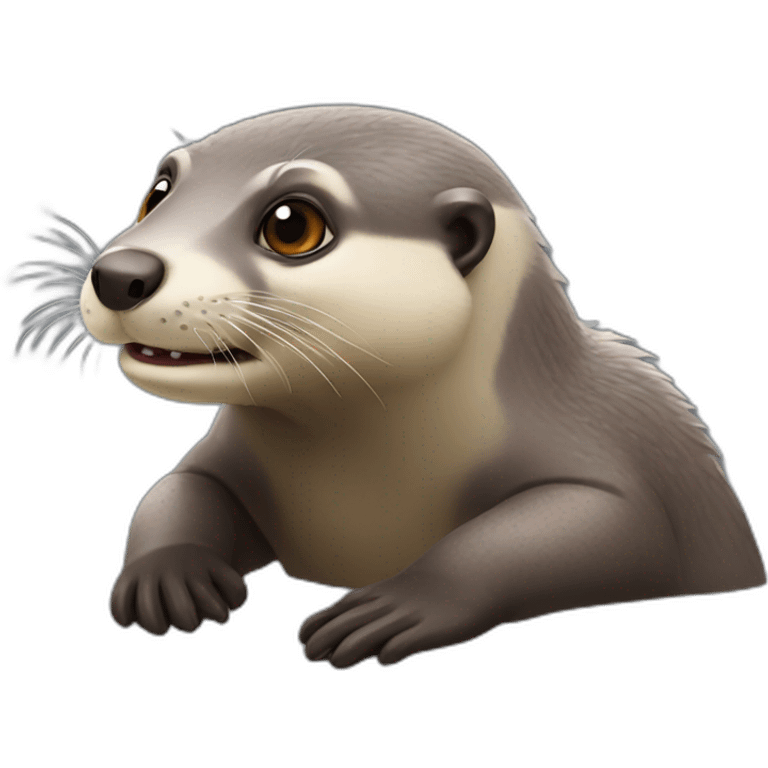 Castor mange loutre emoji